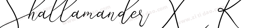 Shallamander-X331K字体转换