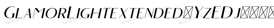 GlamorLightextended-YzEDj字体转换