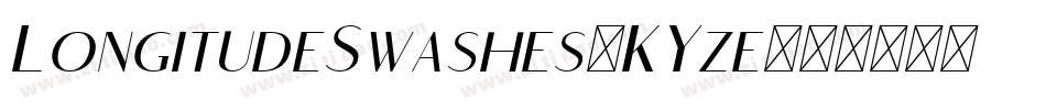 LongitudeSwashes-KYze字体转换 LongitudeSwashes-KYze字体转换
