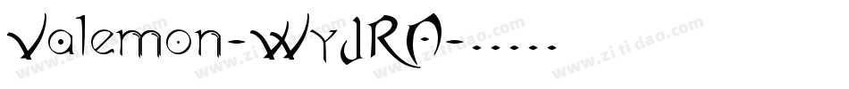 Valemon-WyJRA字体转换