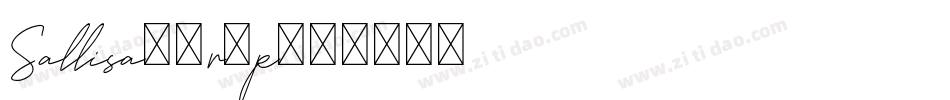 Sallisa-4r5p字体转换 Sallisa-4r5p字体转换