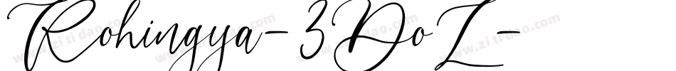 Rohingya-3DoL字体转换