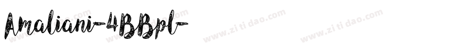 Amaliani-4BBpl字体转换