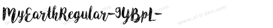 MyEarthRegular-9YBpL字体转换