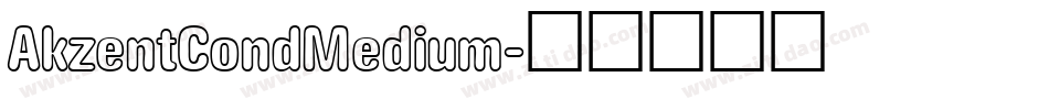 AkzentCondMedium字体转换