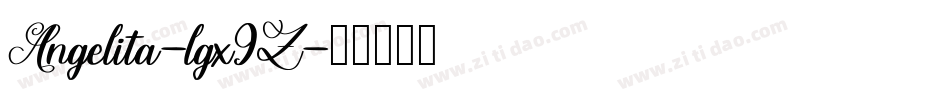 Angelita-lgx9Z字体转换