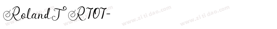 RolandTR707字体转换