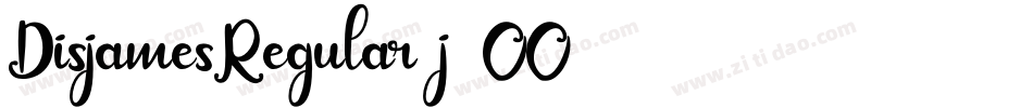 DisjamesRegular-j2OO字体转换