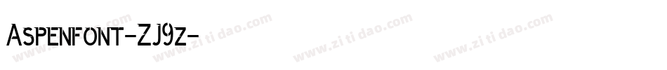 Aspenfont-ZJ9z字体转换