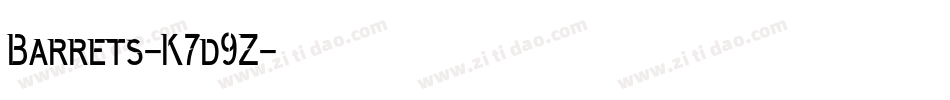 Barrets-K7d9Z字体转换