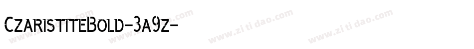 CzaristiteBold-3a9z字体转换