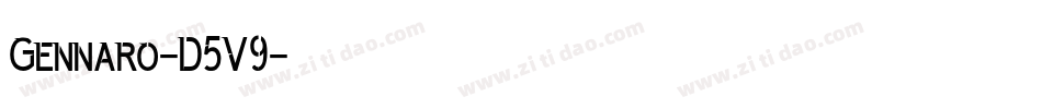 Gennaro-D5V9字体转换
