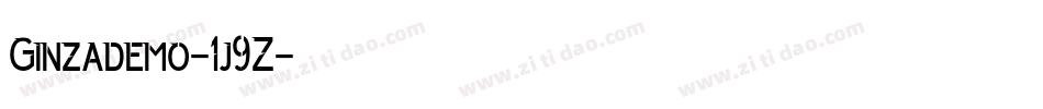 Ginzademo-1j9Z字体转换