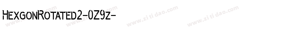 HexgonRotated2-0Z9z字体转换