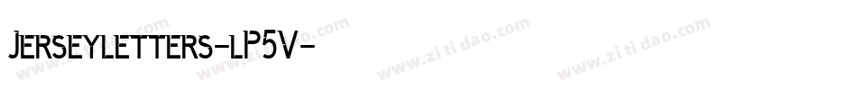 Jerseyletters-lP5V字体转换