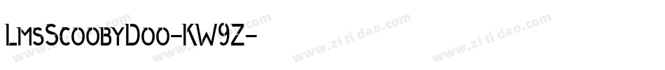 LmsScoobyDoo-KW9Z字体转换