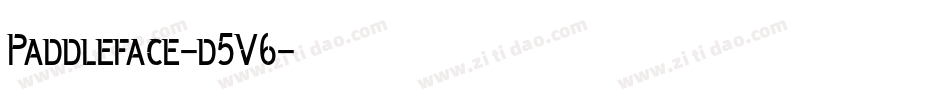 Paddleface-d5V6字体转换