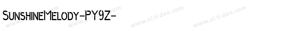 SunshineMelody-PY9Z字体转换