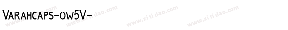 Varahcaps-ow5V字体转换