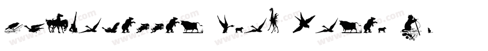 Silhouettes-from-Poser-LT字体转换