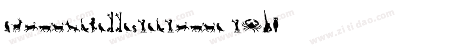 Silhouettenpeople-pgAR字体转换