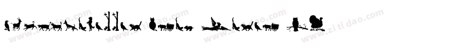 Silhouettes-from-Poser-LT字体转换