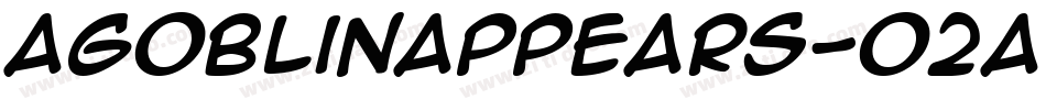 AGoblinAppears-o2aV字体转换