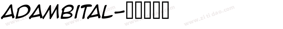 adambital字体转换