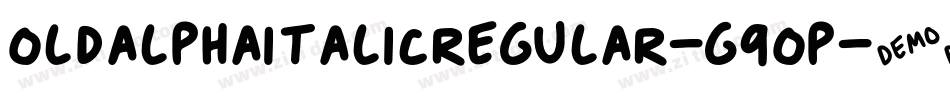 OldAlphaItalicRegular-g9oP字体转换