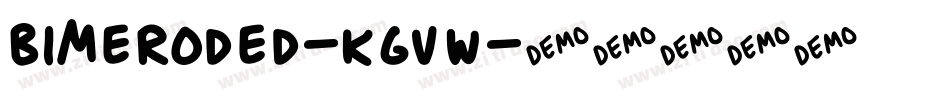 BimEroded-KGvW字体转换