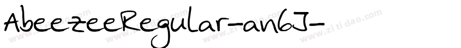 AbeezeeRegular-an6J字体转换