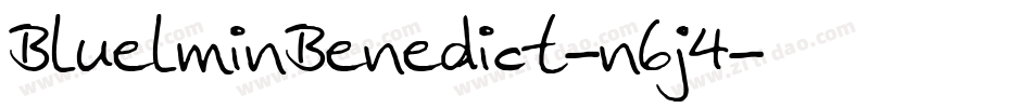 BluelminBenedict-n6j4字体转换