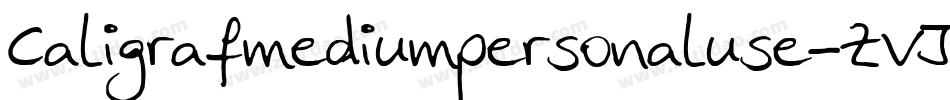 Caligrafmediumpersonaluse-ZVJ6J字体转换
