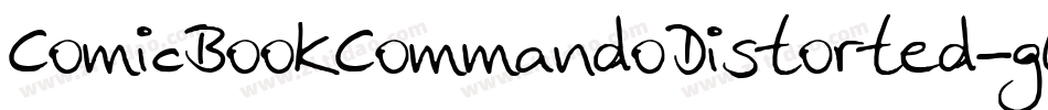 ComicBookCommandoDistorted-g6J6字体转换