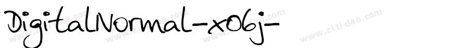 DigitalNormal-xO6j字体转换