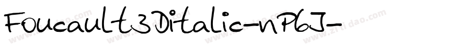 Foucault3DItalic-nP6J字体转换