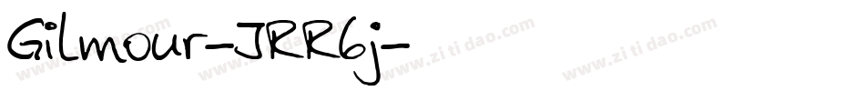 Gilmour-JRR6j字体转换
