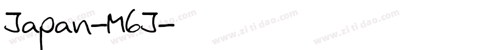 Japan-M6J字体转换 Japan-M6J字体转换