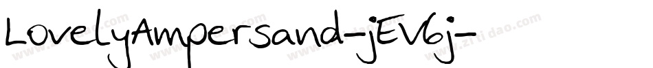 LovelyAmpersand-jEV6j字体转换