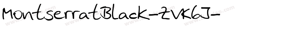 MontserratBlack-ZVK6J字体转换