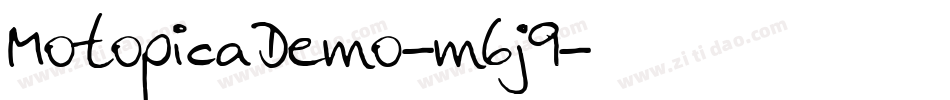 MotopicaDemo-m6j9字体转换 MotopicaDemo-m6j9字体转换