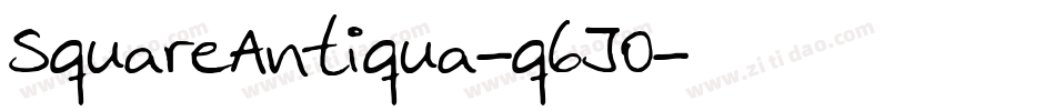SquareAntiqua-q6J0字体转换