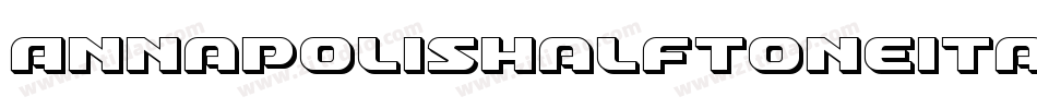 AnnapolisHalftoneItalic-DeYR字体转换