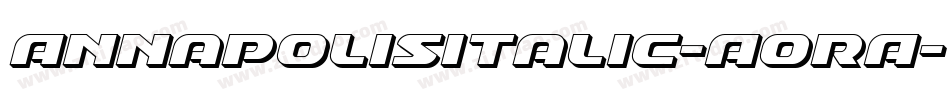 AnnapolisItalic-AoRA字体转换