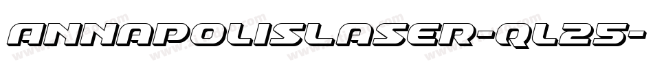 AnnapolisLaser-ql25字体转换