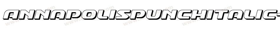 AnnapolisPunchItalic-8vOJ字体转换