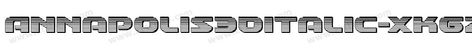 Annapolis3DItalic-XKGZ字体转换