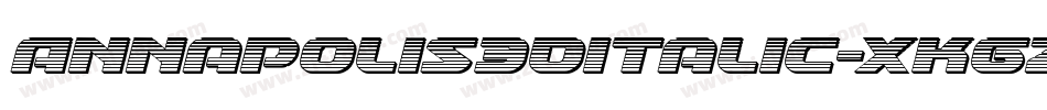 Annapolis3DItalic-XKGZ字体转换