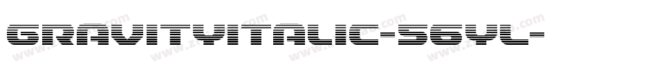 GravityItalic-56yL字体转换