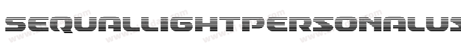 Sequallightpersonaluse-rg3yL字体转换
